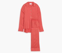 Oversized-Pyjama aus Twill mit Falten