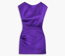 Lily Minikleid aus Duchesse-Satin mit Raffungen
