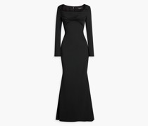 Plissierte Robe aus Ponte