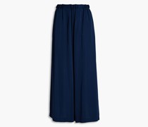 Culotte au Twill mit Raffung