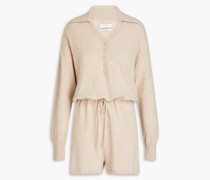 Melierter Playsuit aus Kaschmir