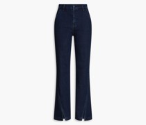 Hoch sitzende Jeans mit geradem Bein