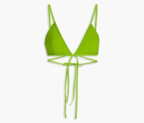 Looped Tie Triangel-Bikini-Oberteil