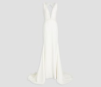 Adrienne Brautkleid aus Crêpe mit Verzierung