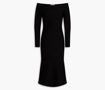 Renée schulterfreies Midikleid aus Strick