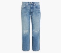 Sophie halbhohe Cropped Jeans mit geradem Bein inDistressed-Optik 24