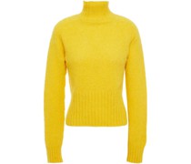 Rollkragenpullover aus gebürsteter Wolle