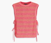 Carson gestreiftes Tanktop mit Lochstrick