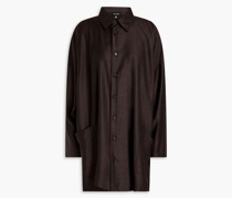 Oversized-Jacke aus Jacquard aus einer Woll-Seidenmischung 0