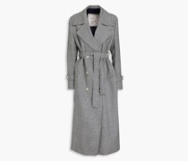 Christie doppelreihiger Mantel aus Wolle mit Glencheck-Muster
