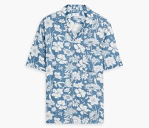 Hemd aus Twill mit floralem Print M