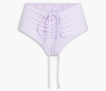 Hoch sitzendes Bikini-Höschen mit Raffungen