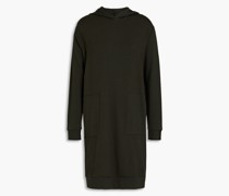 Minikleid aus Fleece mit Kapuze 1