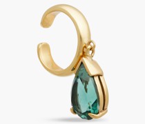 24 KT. vergoldeter Ear Cuffs mit Quarz
