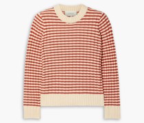 Gerippter Pullover aus einer Baumwollmischung mit Streifen 2