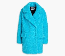 Zadie doppelreihiger Mantel aus Shearling-Imitat