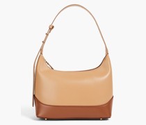 Loop zweifarbige Schultertasche aus Leder
