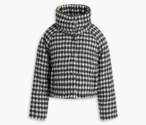 Ardea Jacke aus wattiertem Tweed inMetallic-Optik mit Hahnentrittmuster L