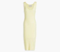 Fie eliertes Kleid aus Rippstrick