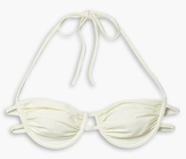 Bikini-Oberteil au atin mit Bügel und Cut-out