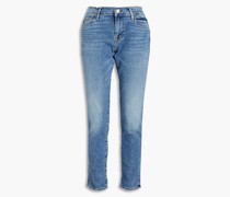 Le Garcon Cropped Boyfriend-Jeans inausgewaschener Optik 23