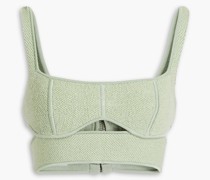 Cropped Oberteil aus Bandage mit Cut-outs