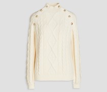 Marinita Rollkragenpullover mit Zopfstrickmuster
