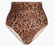 Ancona hoch sitzendes Bikini-Höschen mit Leopardenprint
