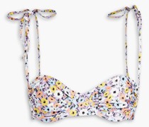 Cuba La Fania  Bikini-Oberteil mit Bügel und floralem Print