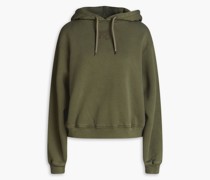 Hoodie aus Baumwollfrottee mit Applikationen