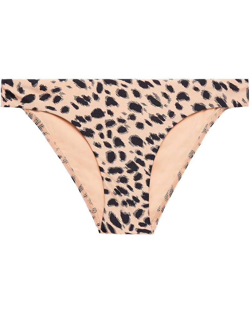 Zimmermann Damen Tief sitzendes Bikini-Höschen mit Leopardenprint