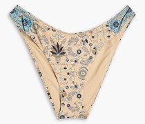 Rosetta Elle tief sitzendes Bikini-Höschen mit Print