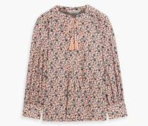 Dracha Bluse aus Baumwolle mit floralem Print