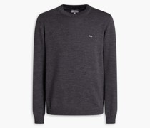 Melierter Pullover aus Wolle S