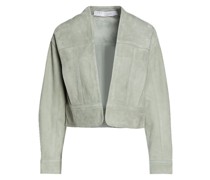 Atik Cropped Jacke aus Veloursleder