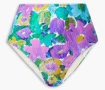 Gabi hoch sitzendes Bikini-Höschen mit foraem Print