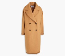 Doppelreihiger Mantel aus Tweed aus einer Wollmischung