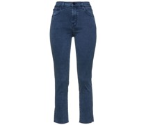 Hoch sitzende Cropped Skinny Jeans