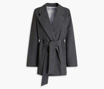 Jacke aus Webstoff mit Gürtel