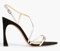 Alana Slingback-Sandalen aus -Leder und Veloursleder