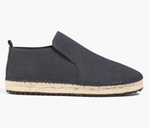 Slip-on-Espadrilles aus Twill