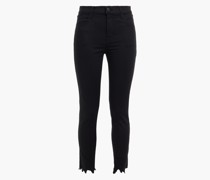 Ruby hoch sitzende Cropped Skinny Jeans inDistressed-Optik 23
