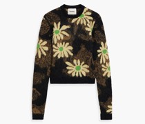 Eloise Pullover aus gebürstetem Jacquard-Strick