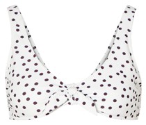Bikini-Oberteil mit Polka-Dots und Schleife