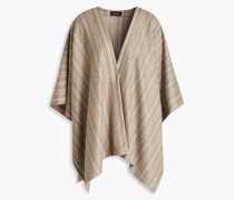 Jacke aus gestreiftem Kaschmir-Twill
