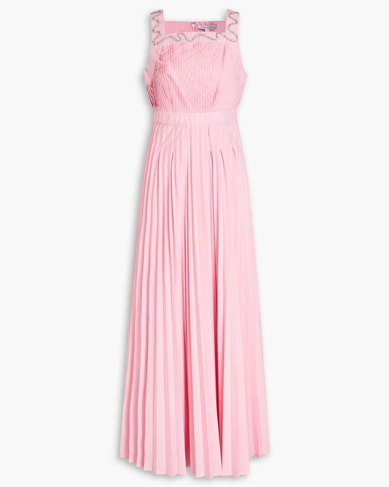 Rachel Gilbert Damen Peta verziertes Maxikleid aus Webstoff mit Falten 0
