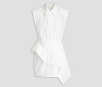 Catalina Hemdkleid inMinilänge aus Popeline aus einer Baumwollmischung mit Drapierung