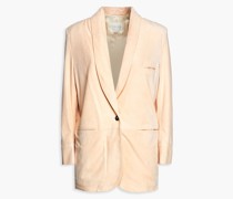 Blazer aus Veloursleder