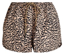 Efrem Shorts aus Shell mit Leopardenprint