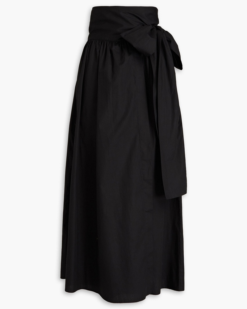 Rodebjer Damen Journey Maxi-Wickelrock aus Biobaumwollpopeline